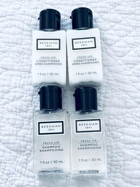 ❗️Beekman 1802 Fresh Air set of 4 Shampoo & Conditioner Bottles